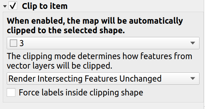 QGIS composer clipping settings